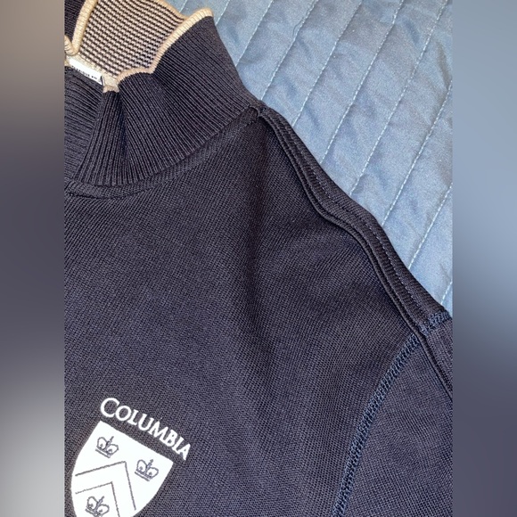 🆕 COLUMBIA UNIVERSITY Rich Navy Cutter & Buck Sweater - Picture 2 of 11